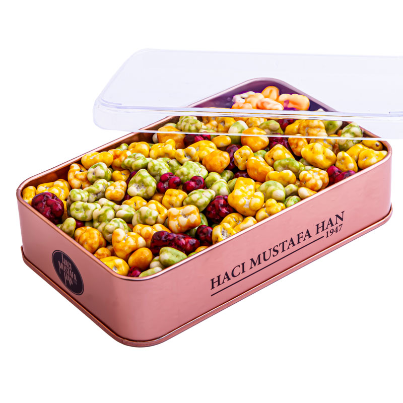 Mixed Fruit Piece Dragee Tin Box 400g - 2